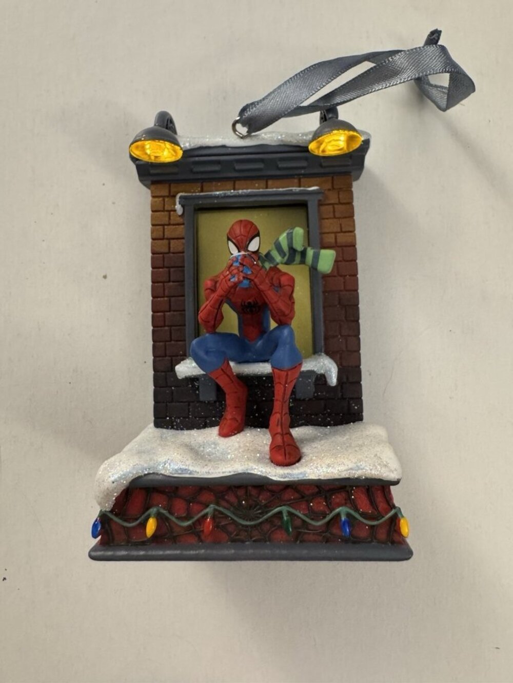 Superman Marvel Christmas Ornament Light Up Window DP1